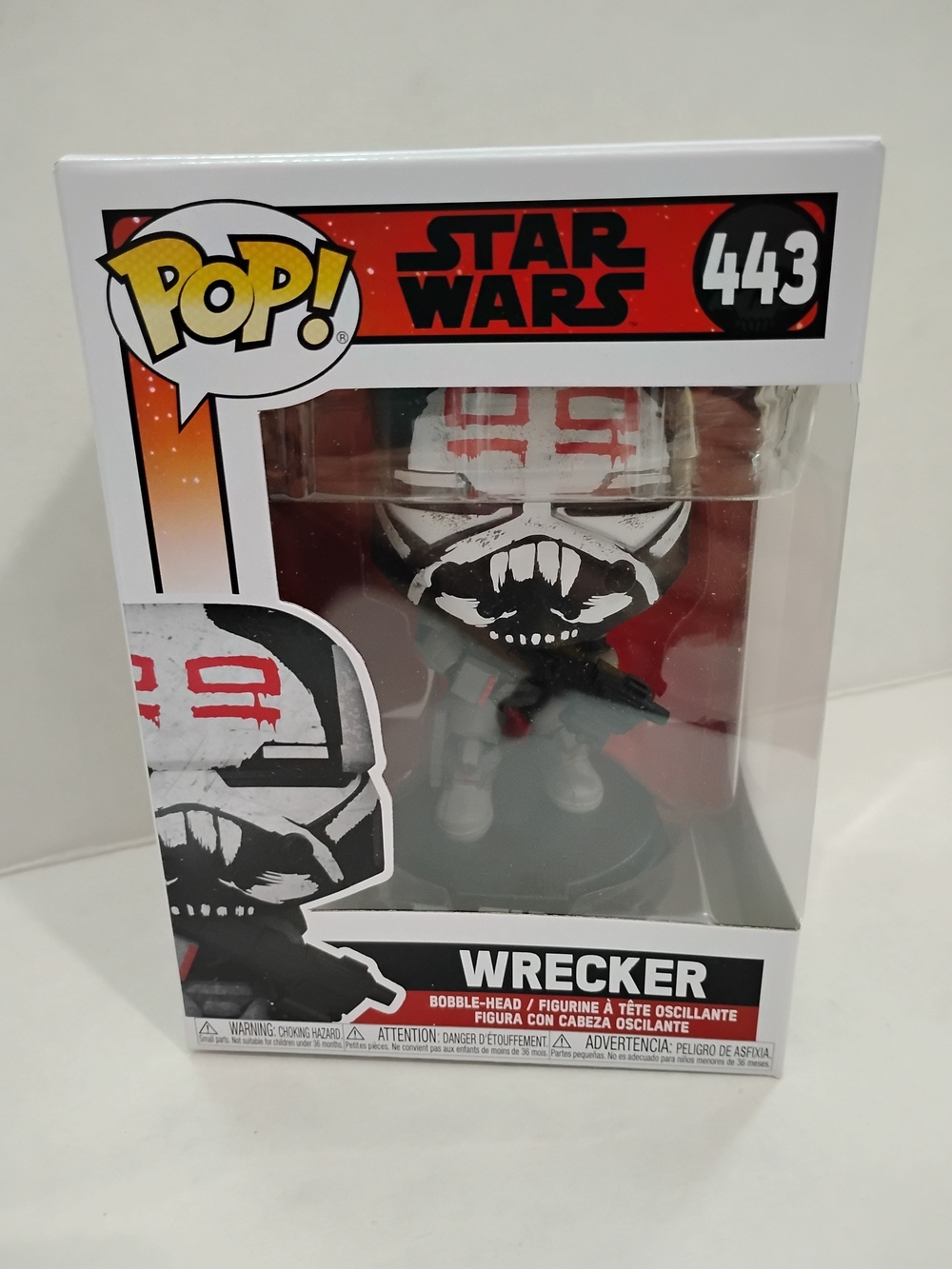 Funko Pop! Star Wars Wrecker Bobble-Head - White & Red